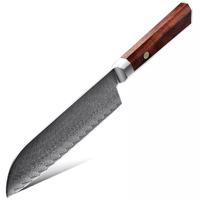 Adamaszkowy nóż kuchenny Iwaki - Santoku KP20167