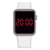 Silikonowy zegarek cyfrowy - Biały/Różowy KP5779