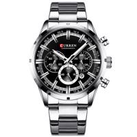 Zegarek CURREN Lux - Srebrny Czarny KP6225