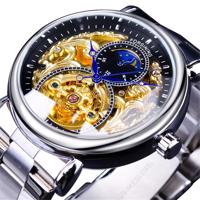 Zegarek FORSINING Luxury - Srebrny/Czarny KP14507