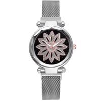 Zegarek magnetyczny Ornamento - Srebrny KP5079