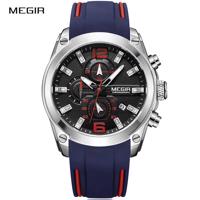 Zegarek MEGIR - Niebieski/Czerwony KP4014