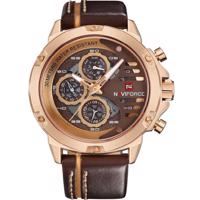 Zegarek NAVIFORCE Professional - Brązowy/Złoty KP2846