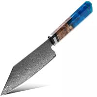 Zestaw adamaszkowych kuchennych noży Kurume - Small Cleaver/Niebieski/26,1cm KP20027