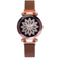 Zegarek magnetyczny Ornamento - Różowy/Złoty KP5082